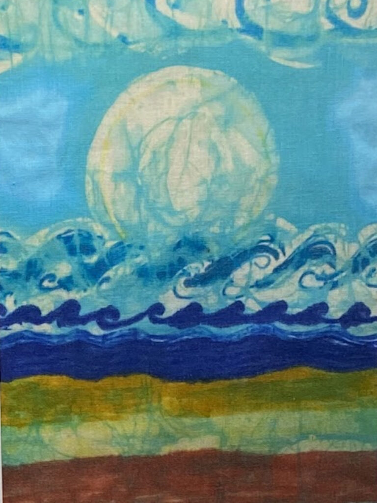 "Ocean Moon" Batik