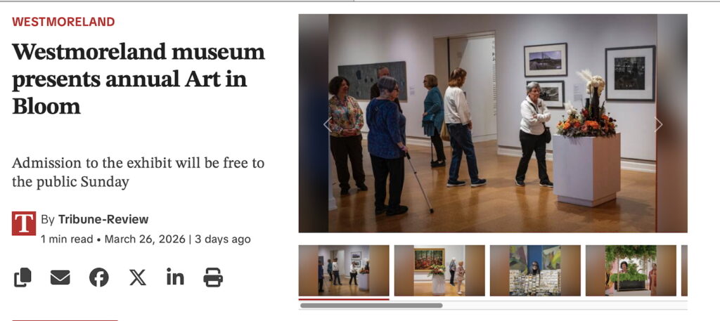 Tribune Review 2026 Art in Bloom